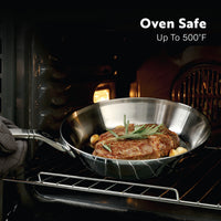 Tri-Ply Stainless Steel 
8-Inch Frying Pan