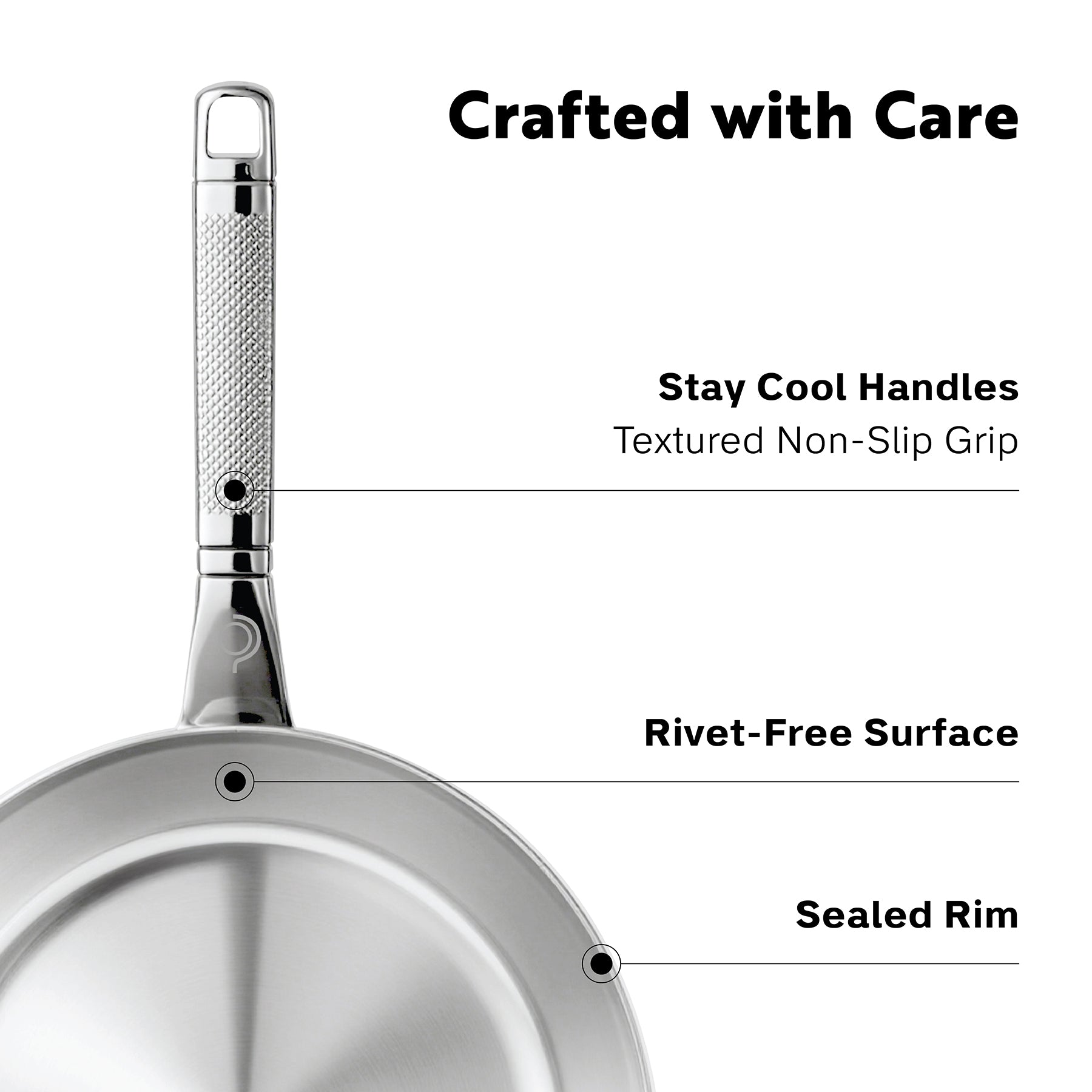 Tri-Ply Stainless Steel 
8-Inch Frying Pan